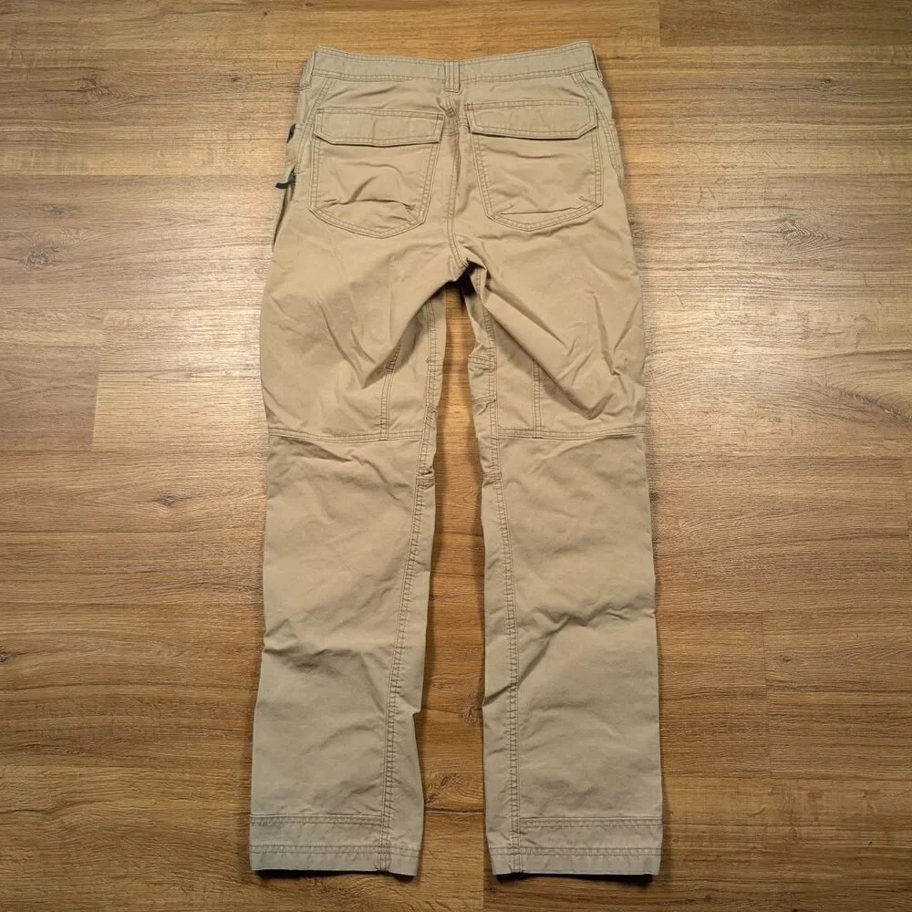 LL Bean Riverton Pants Mens 30x32(31) Beige Hiking Outdoor Utility Cargo